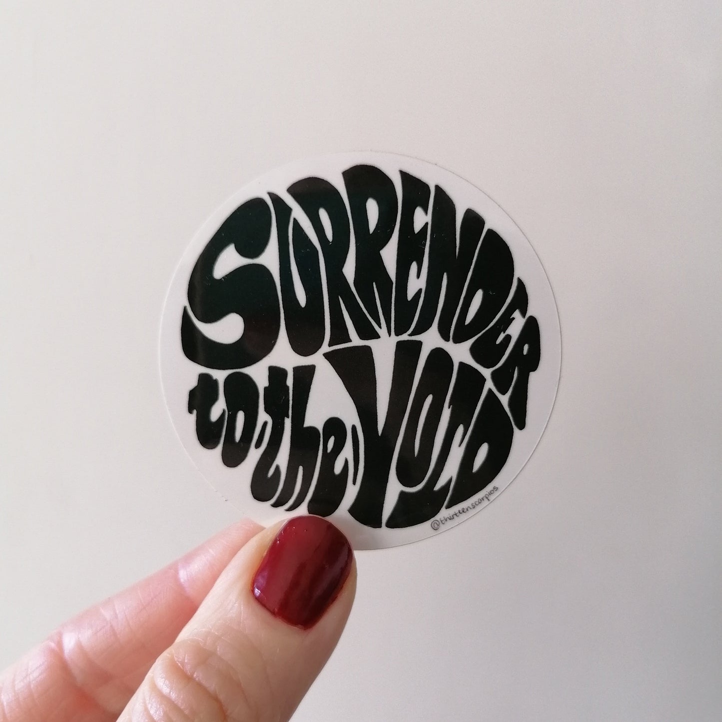 Surrender To The Void sticker